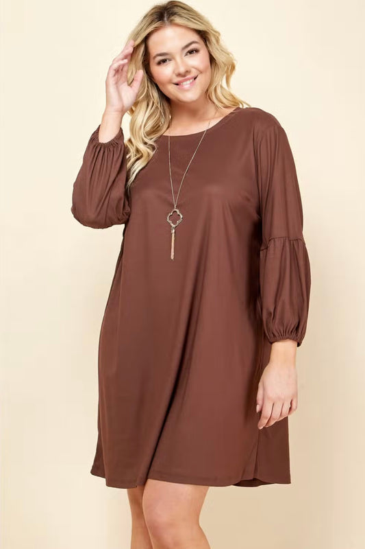 Cocoa Rose Necklace Dress